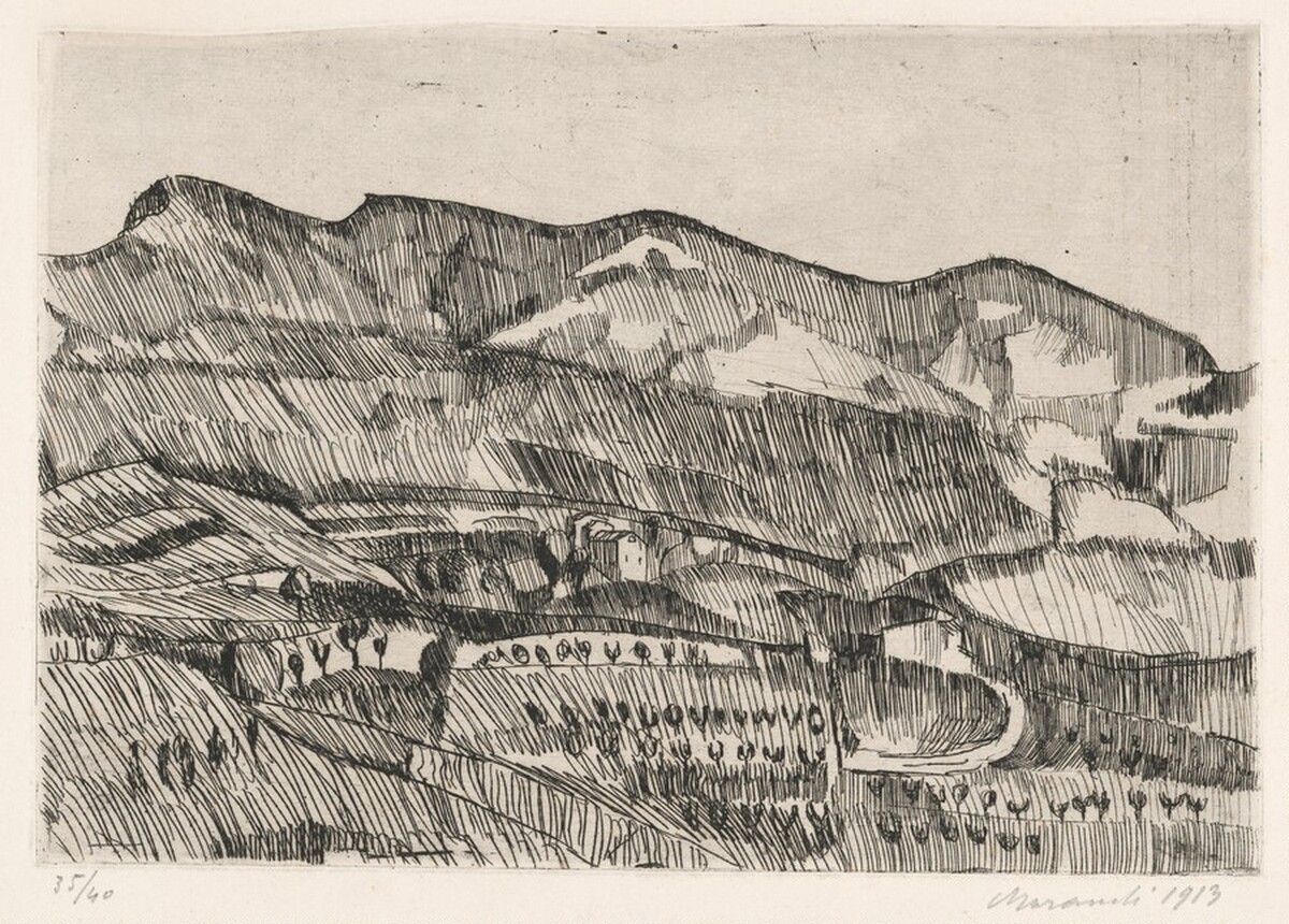 Landscape--Grizzana by Giorgio Morandi