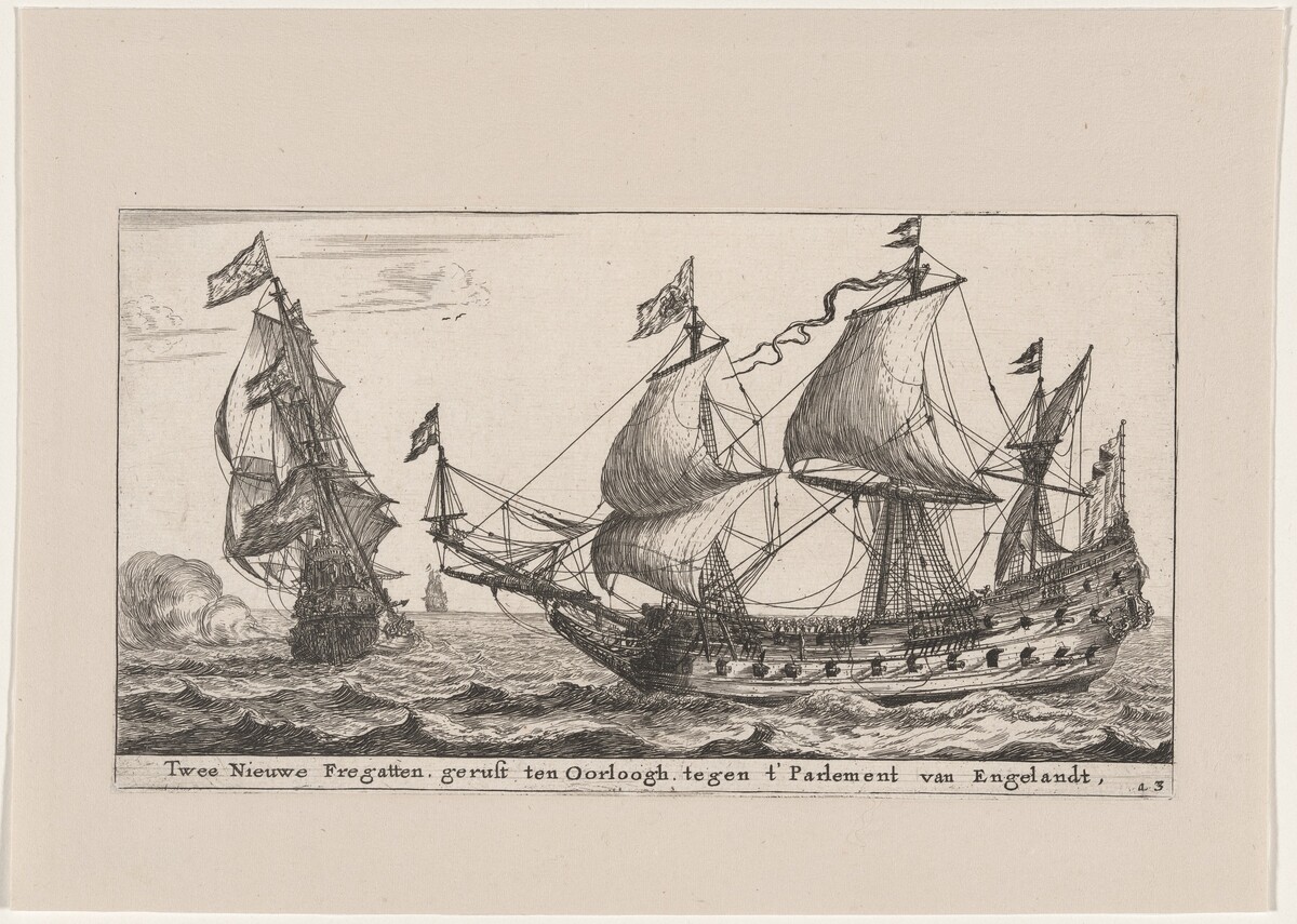 Two Dutch Frigates by Reinier Nooms, called Zeeman