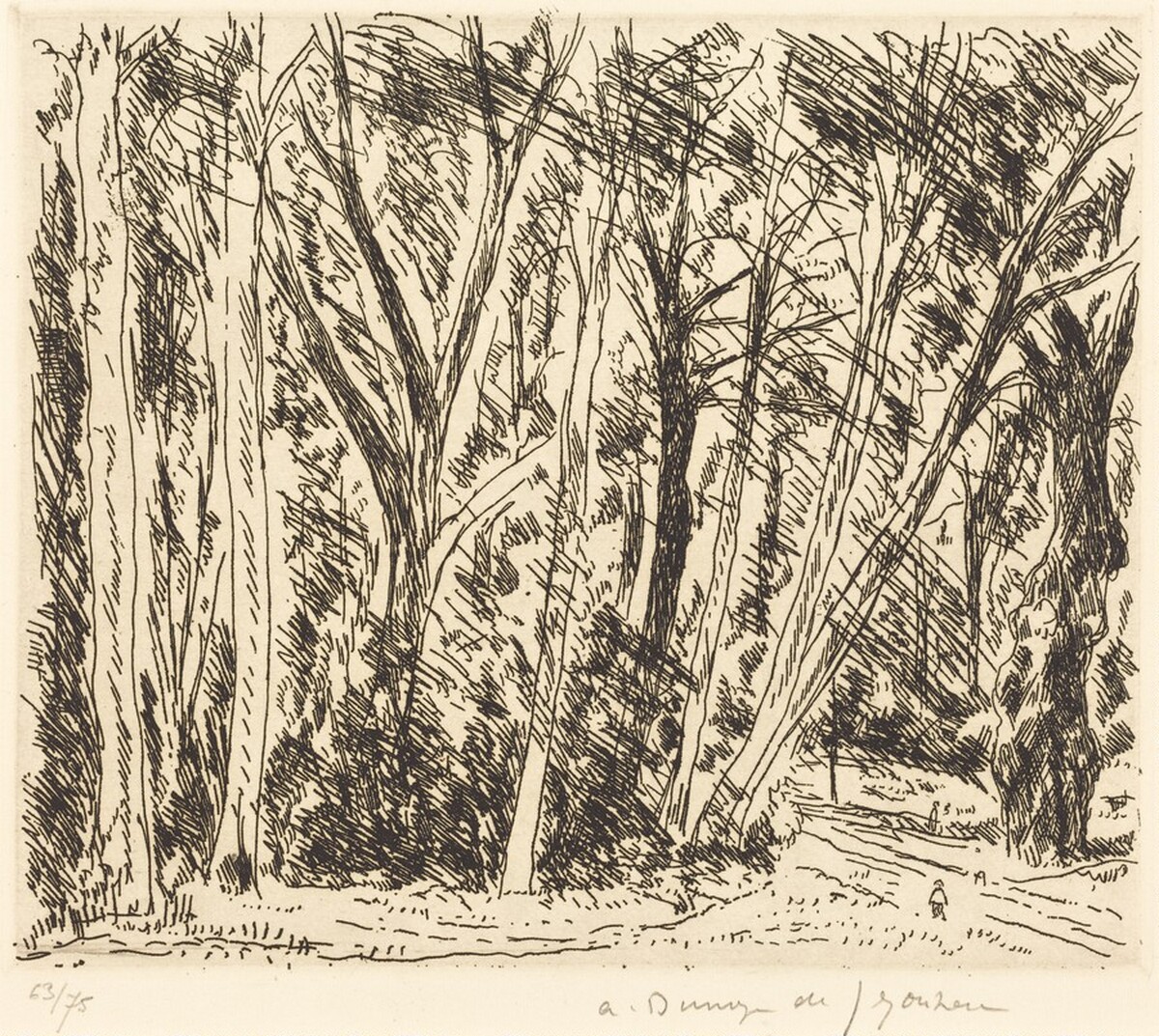 Le Chene de Doisu a Chaville by André Dunoyer de Segonzac