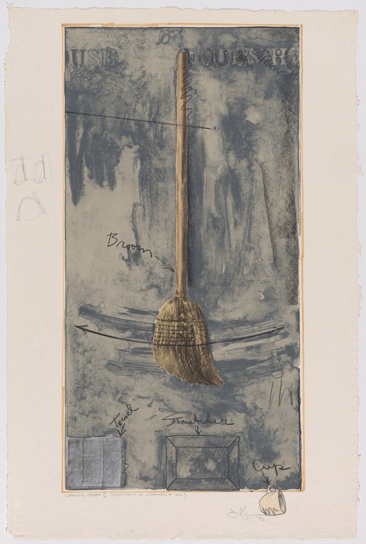 Fool's House [working proof] by Jasper Johns