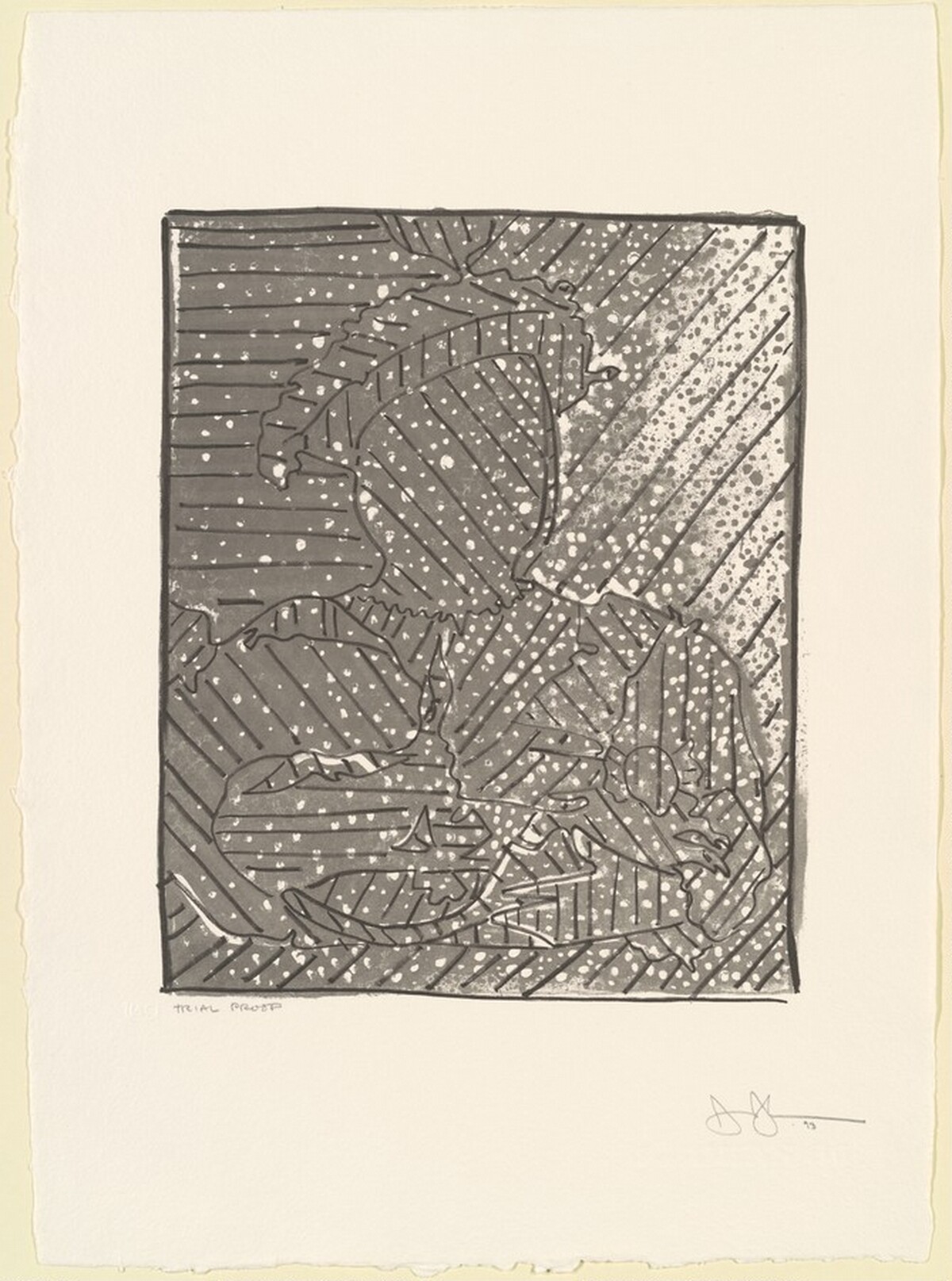 After Holbein [trial proof] by Jasper Johns