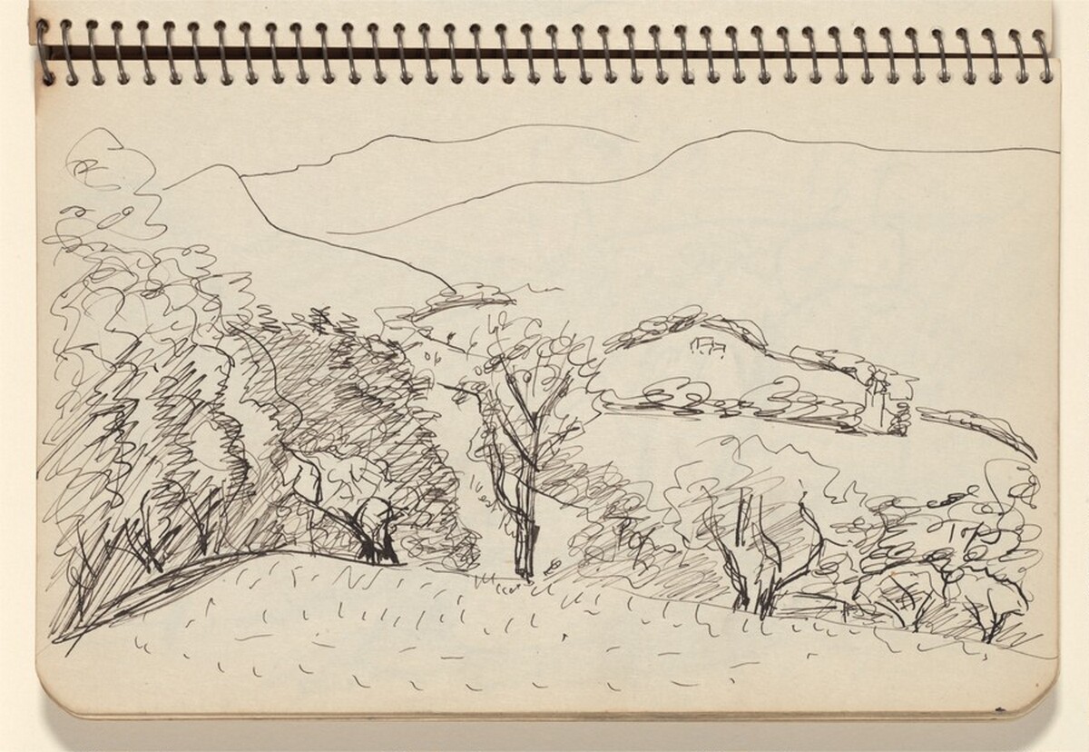 Landscape with Distant Hills by Milton Avery