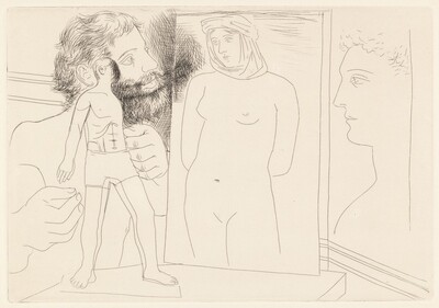 Sculpteur avec sculpture et d'autres oeuvres (Sculptor with a Sculpture and Other Works)