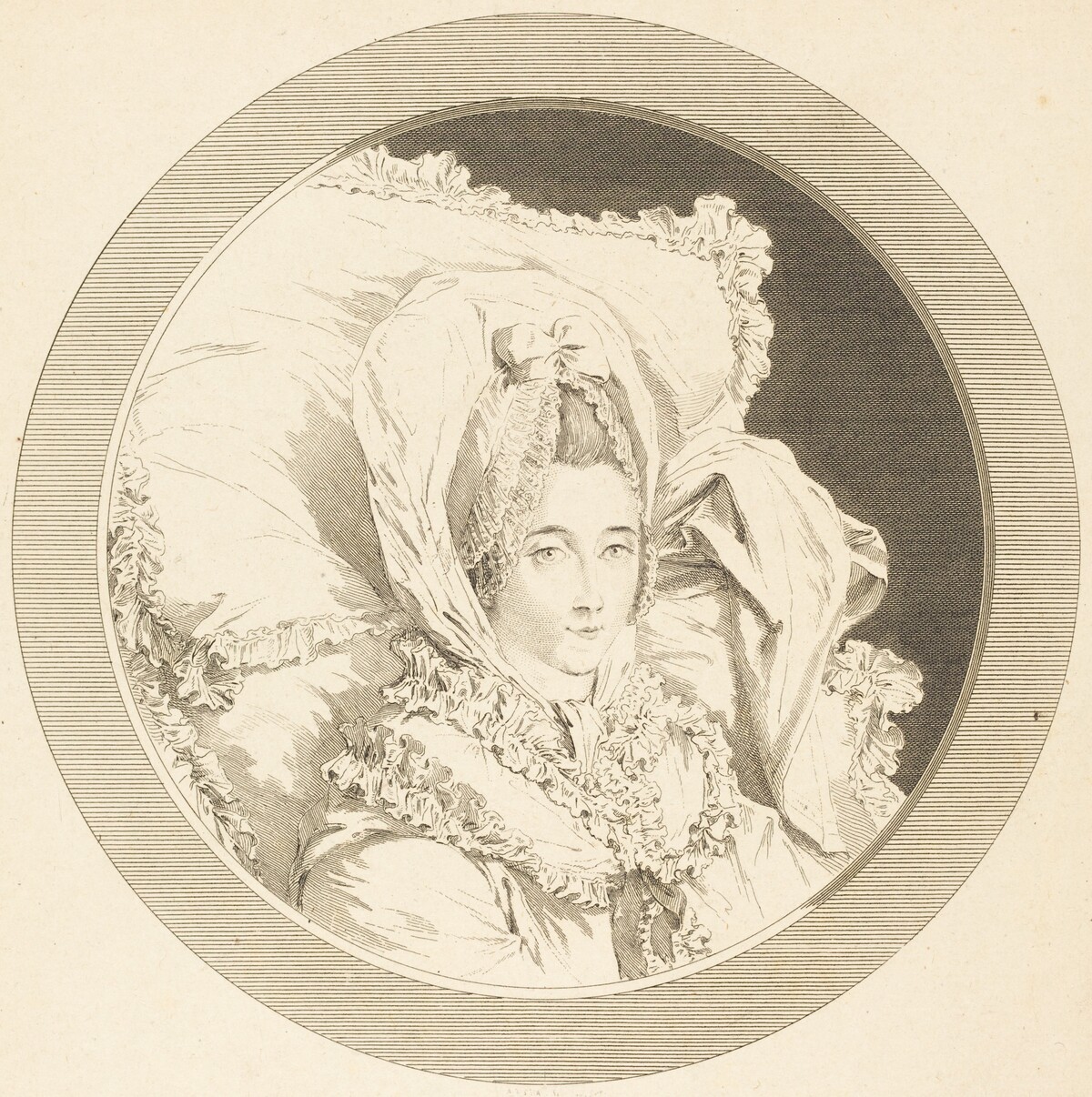 Derniere heure de la Baronne de Rebecque by Augustin de Saint-Aubin