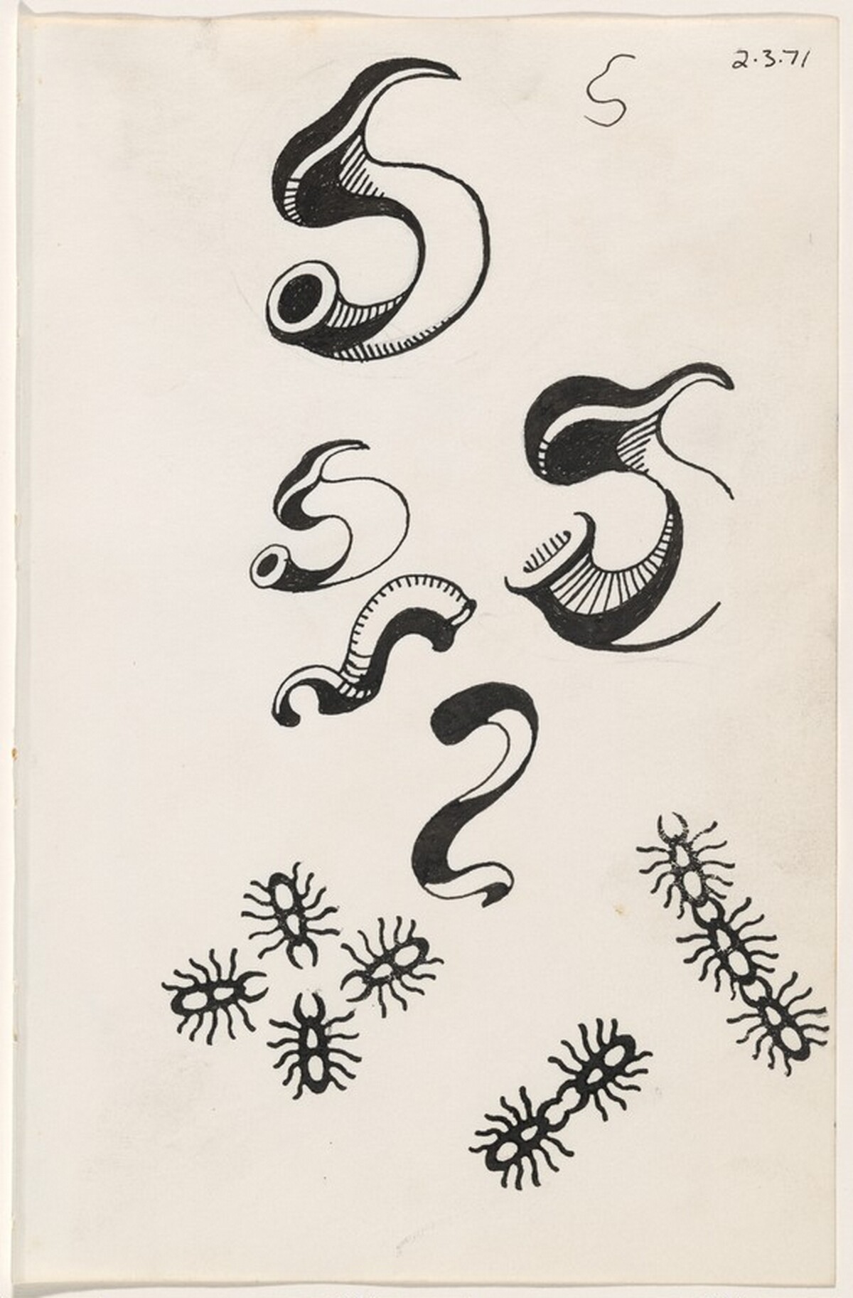 Untitled 2-3-71 [study for "tattoo" book] by James McCracken Jr.
