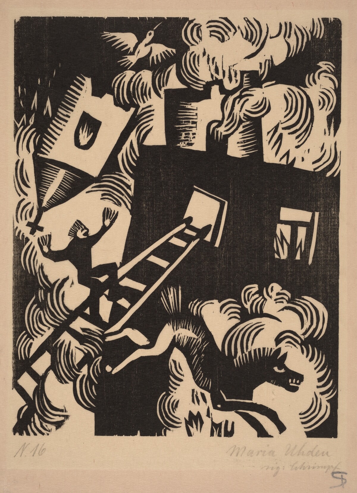 Burning House by Maria Uhden