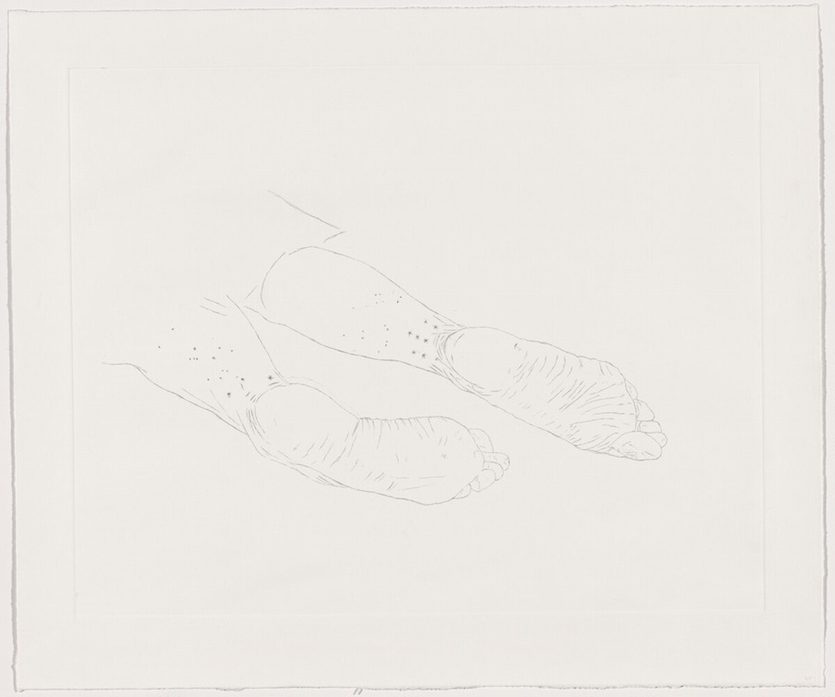 Still [working proof 1] by Kiki Smith