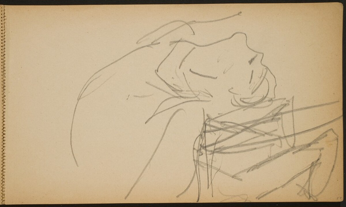 Akrobat in der Brücke, Detail (Backbend, Detail) [p. 17] by Max Beckmann