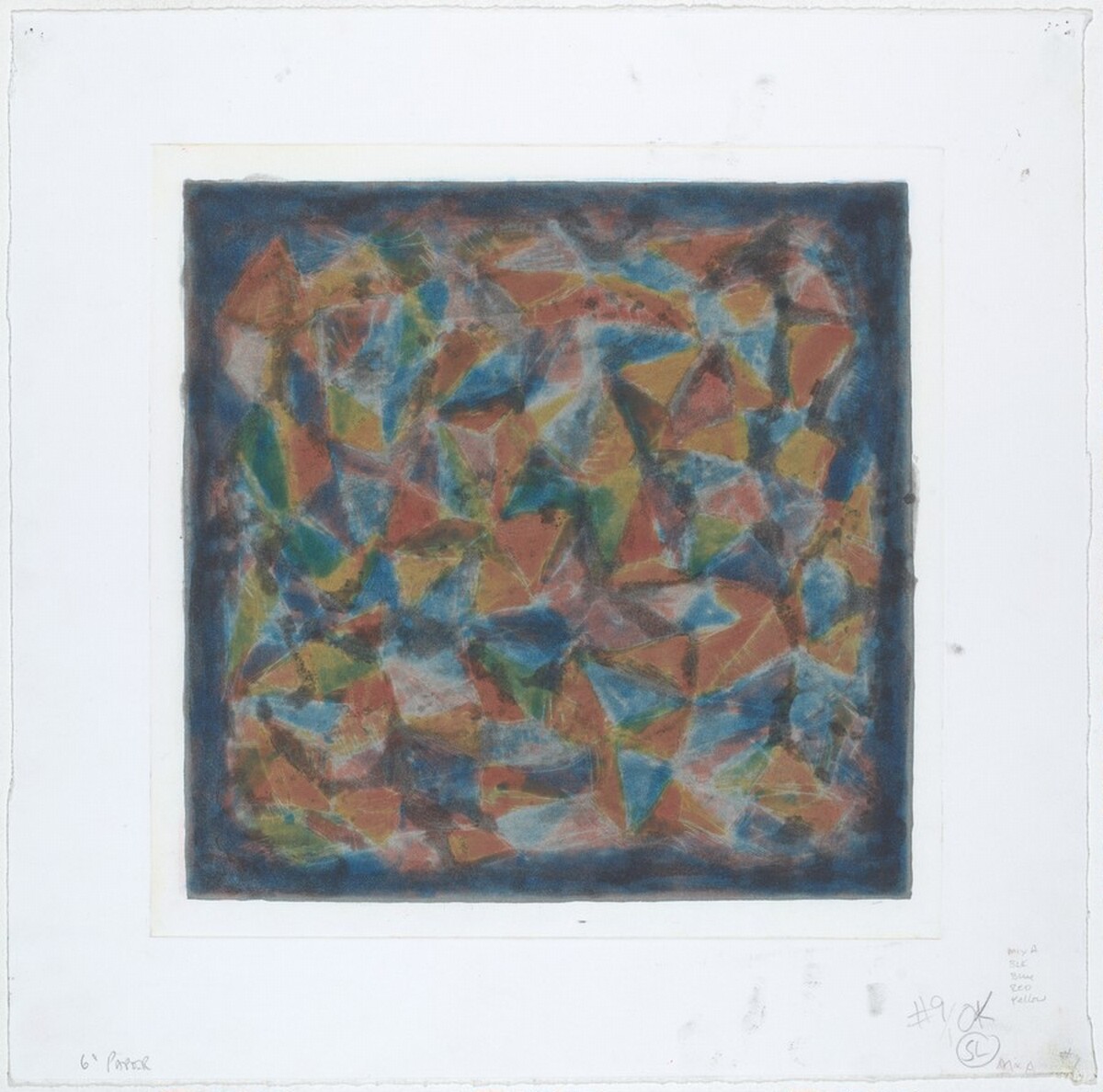 Color and Black #1 (24 x 24) by Sol LeWitt