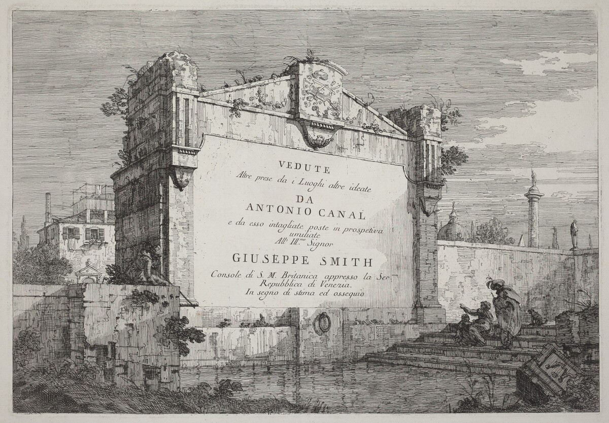 Title Plate by Canaletto