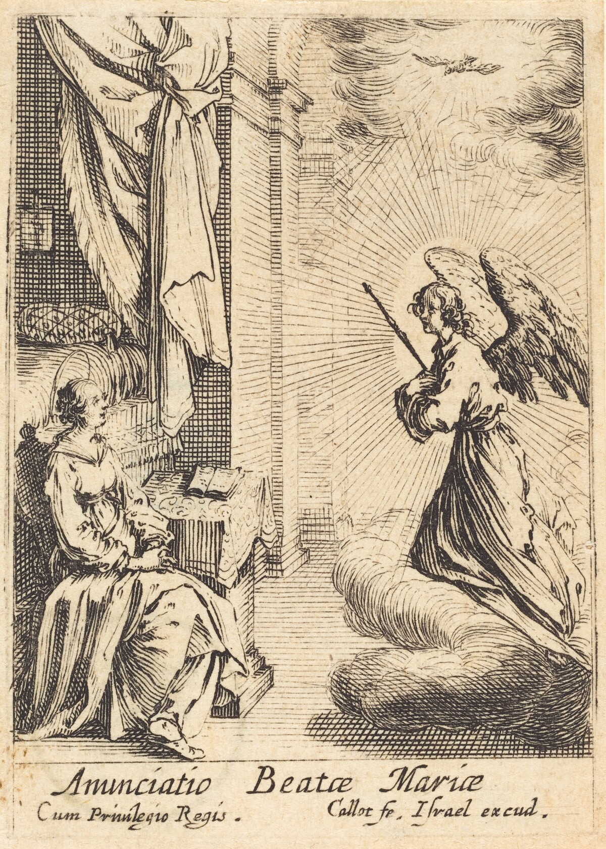 The Annunciation by Jacques Callot