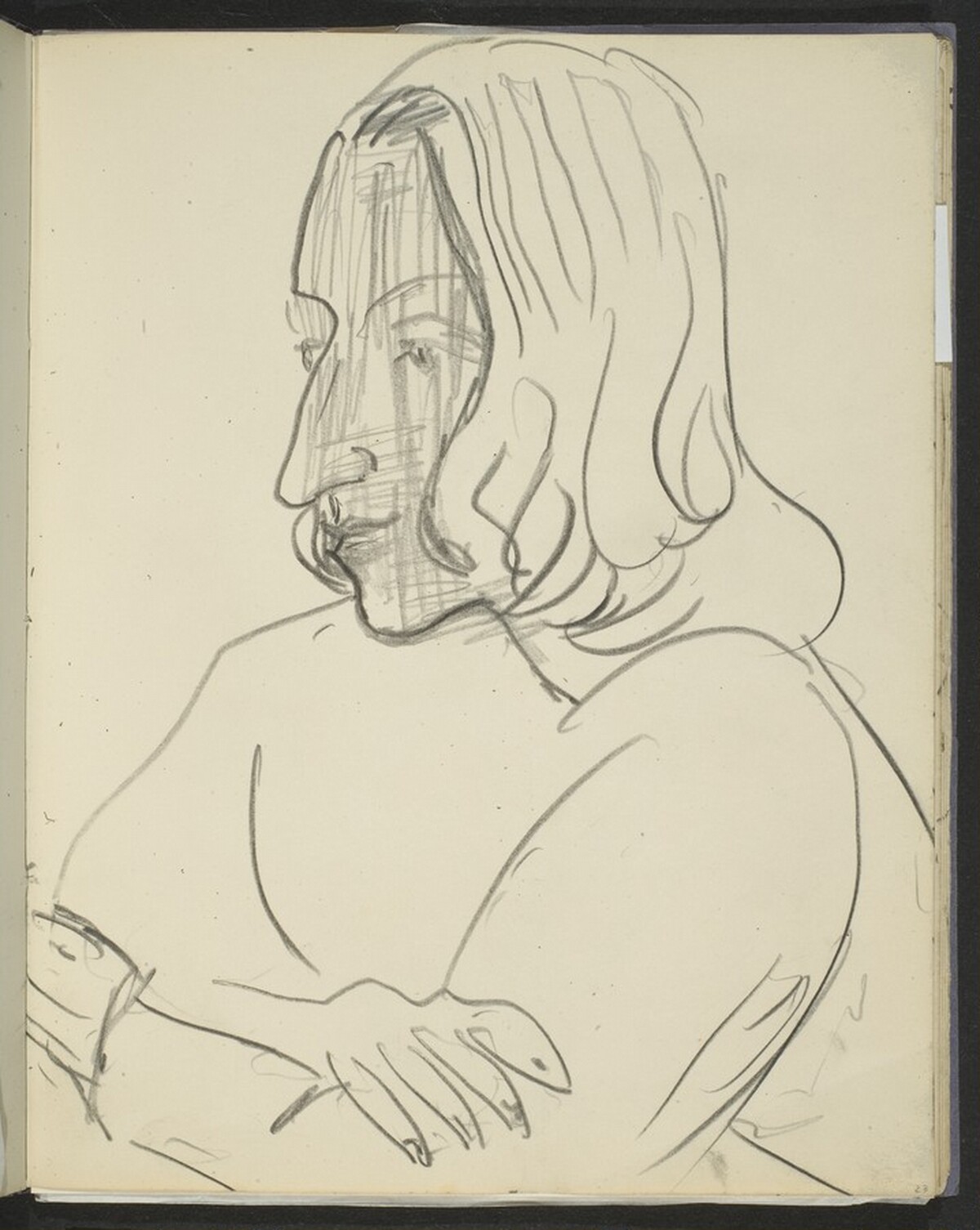 weibliche Bildnisstudie (Woman) [p. 23] by Max Beckmann