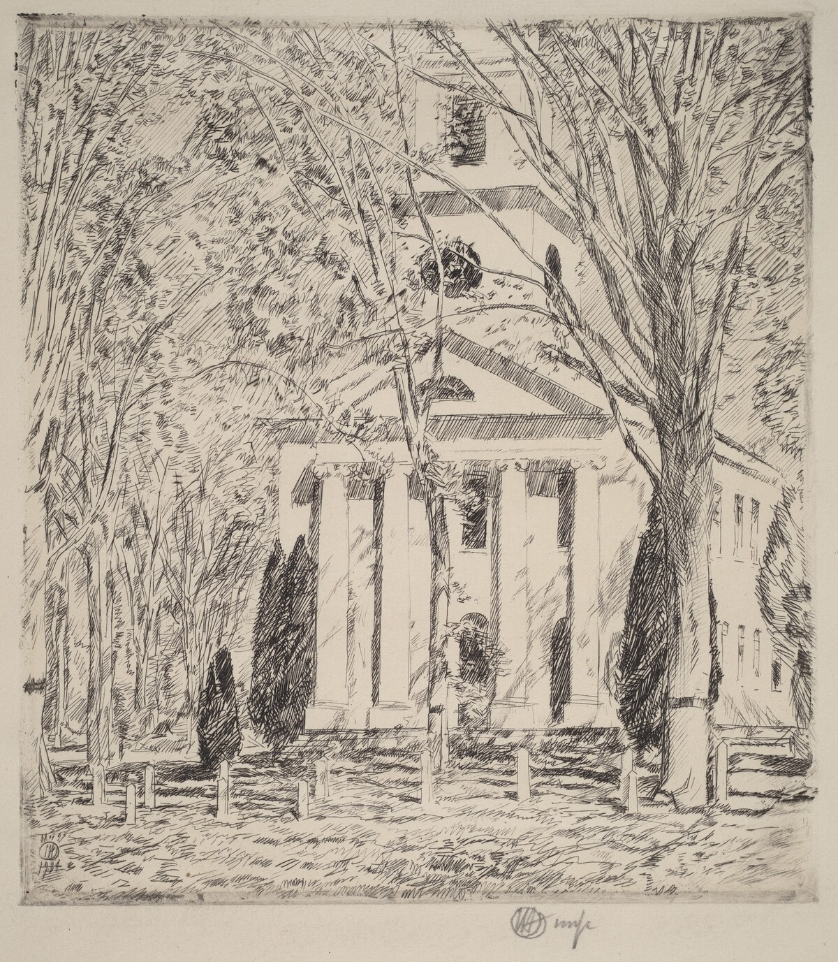 The Church at Old Lyme by Childe Hassam