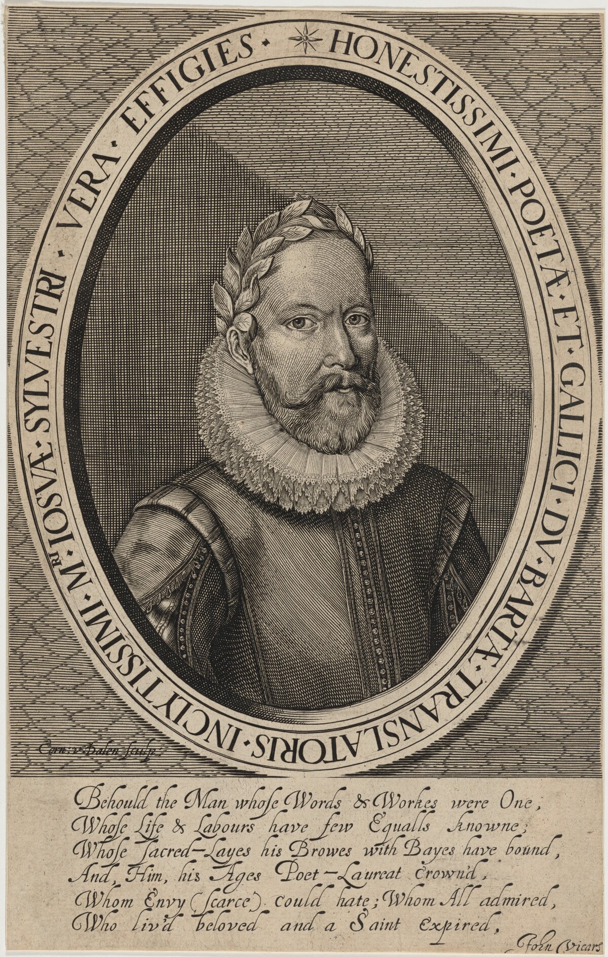 Josuah Sylvester, Poet by Cornelis van Dalen I