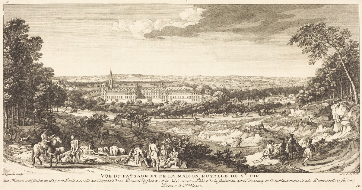 Vue du Paysage de la Maison Royalle de Saint Cir by Jean-Baptiste Rigaud