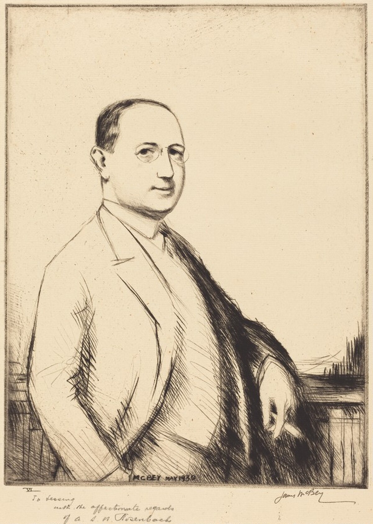 Dr. A.S.W. Rosenbach by James McBey
