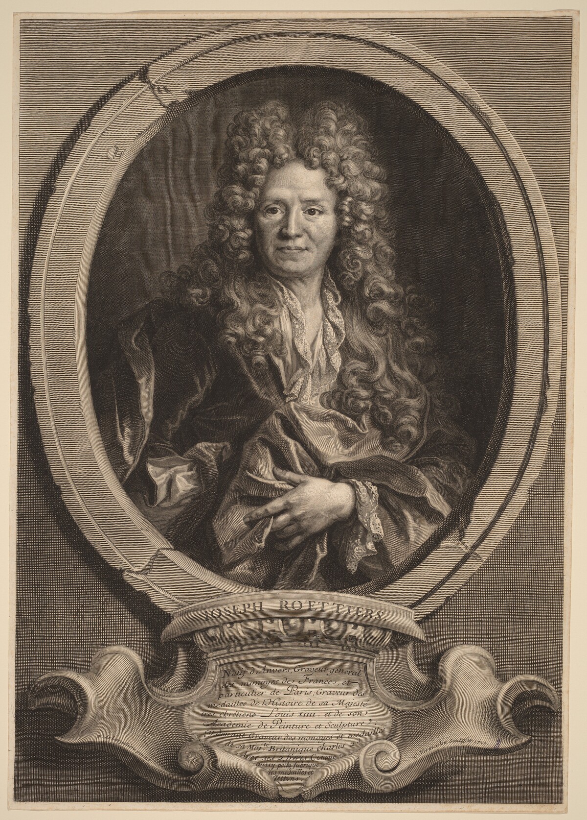 Joseph Roettiers by Cornelis Vermeulen after Nicolas de Largillierre