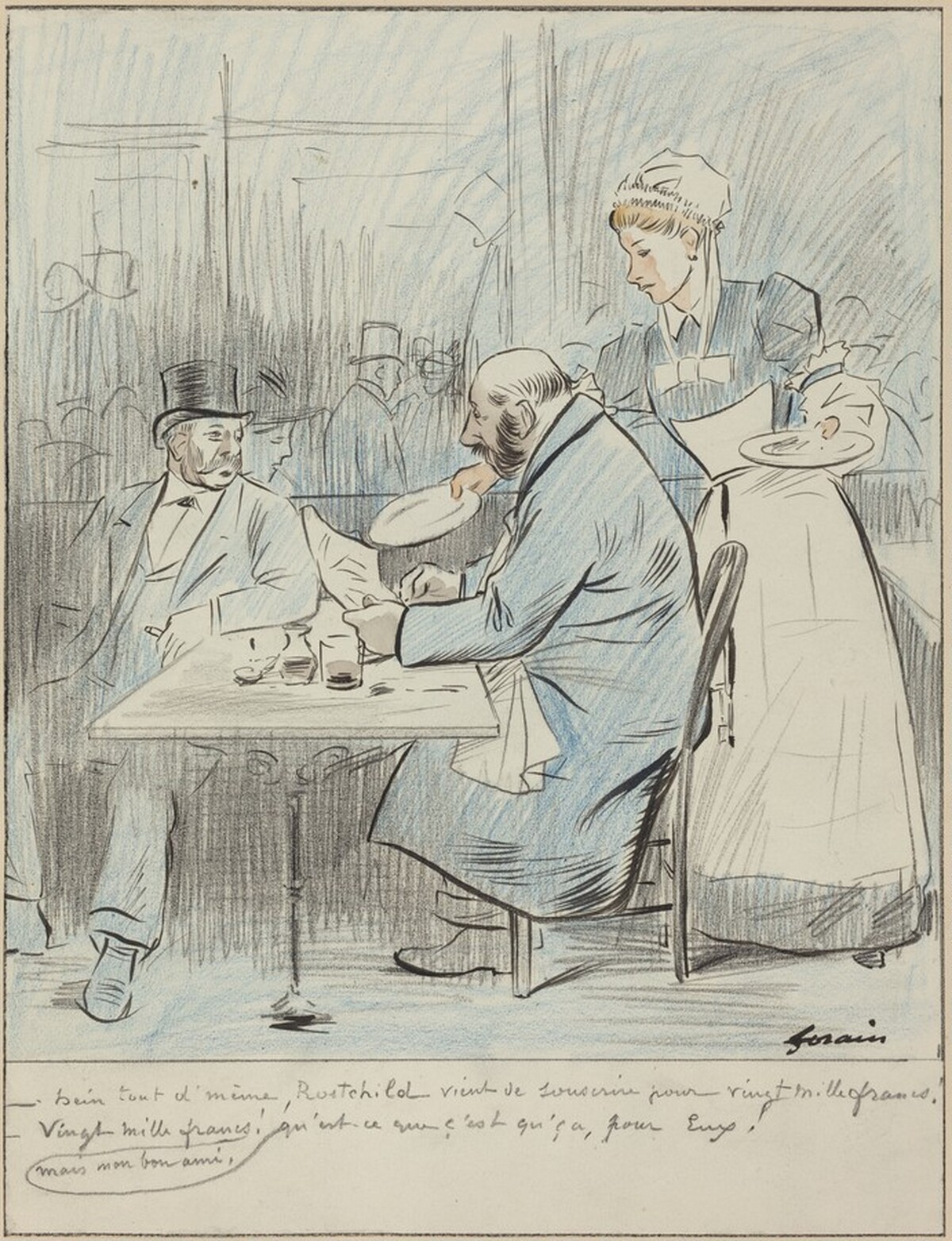 Bien tout de meme, Rostchild vient de souscrire ... by Jean-Louis Forain
