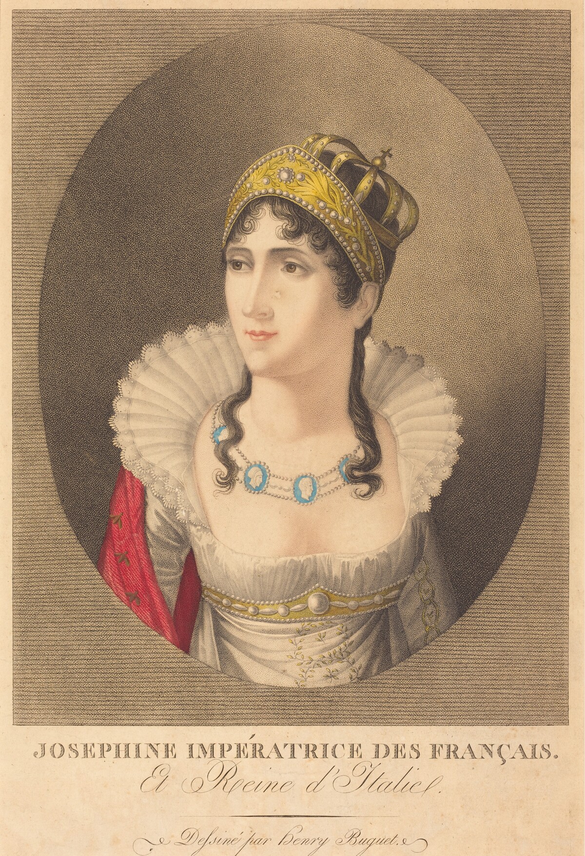 Josephine Impératrice des Français et Reine d'Italie (Josephine, Empress of the French and Queen of Italy) by Henri Buguet