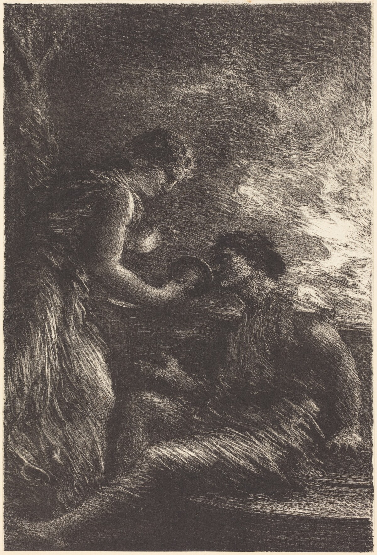 Sieglinde and Siegmund from Act I of "The Valkyrie" by Henri Fantin-Latour