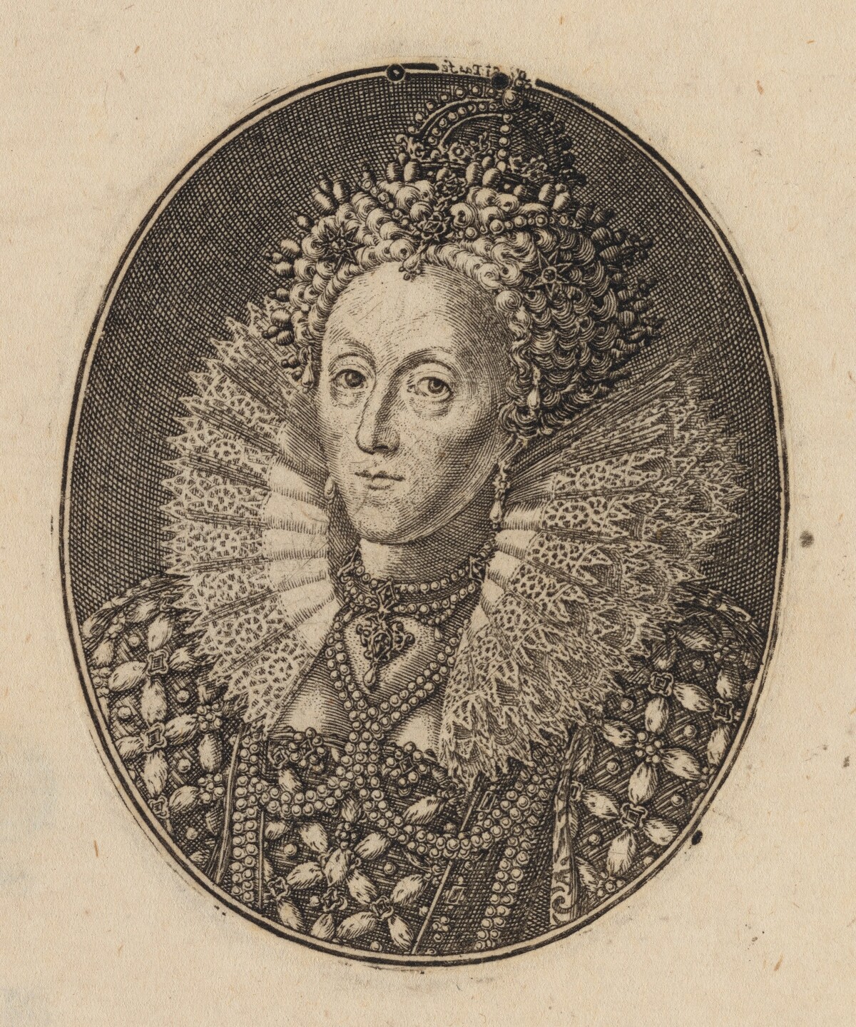Elizabeth, Queen of England [right half] by Simon de Passe