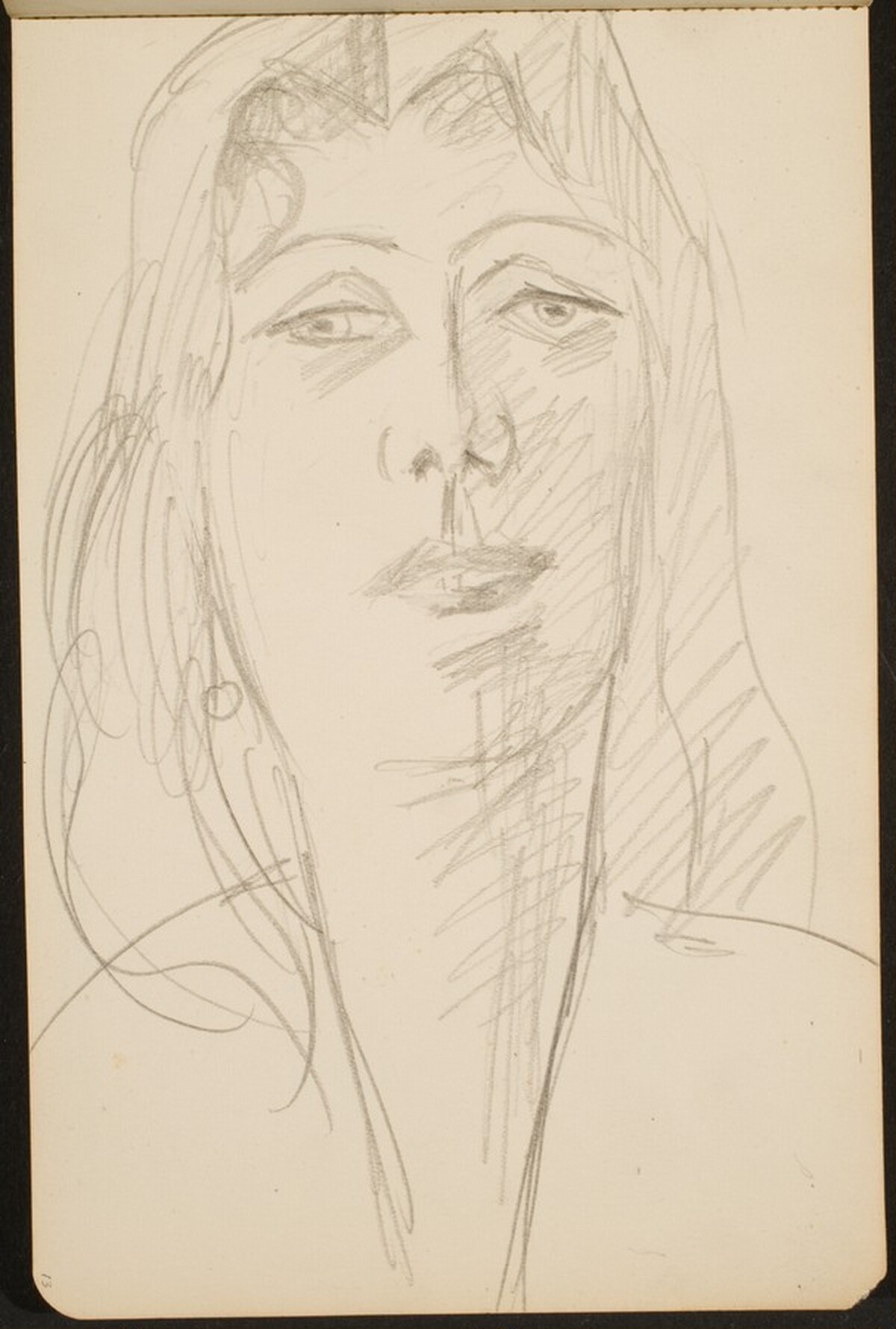 weibliche Bildnisstudie (Female Portrait) [p. 13] by Max Beckmann