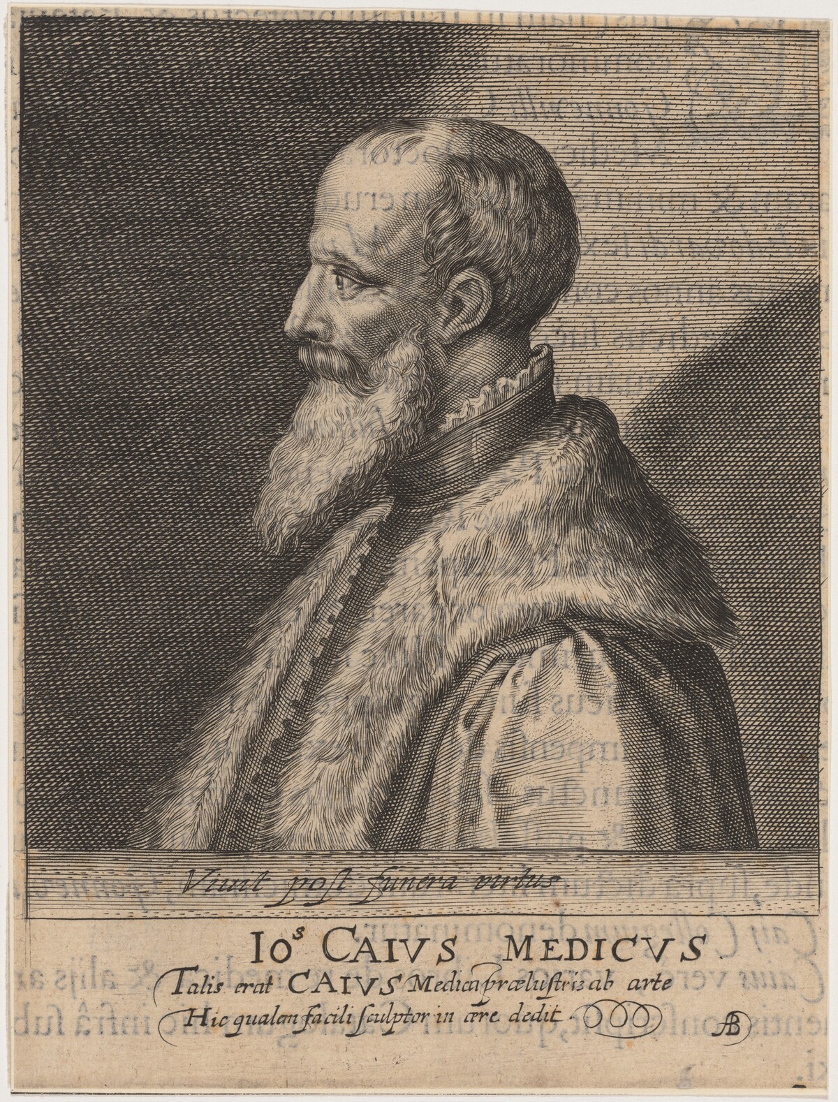 John Caius, Co-Founder of Gonville and Caius College, Cambridge by Willem de Passe and Magdalena de Passe
