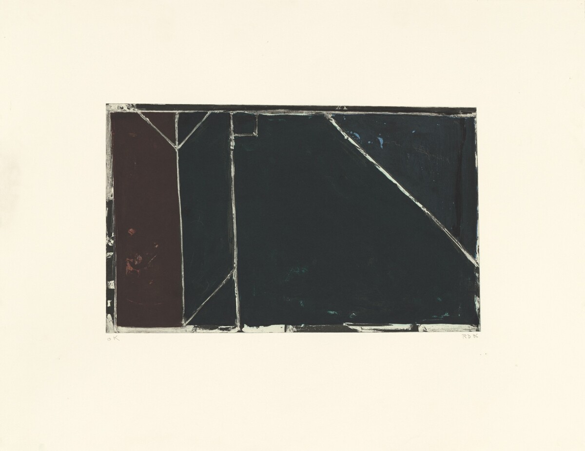Folsom Street Variations I (Black) by Richard Diebenkorn