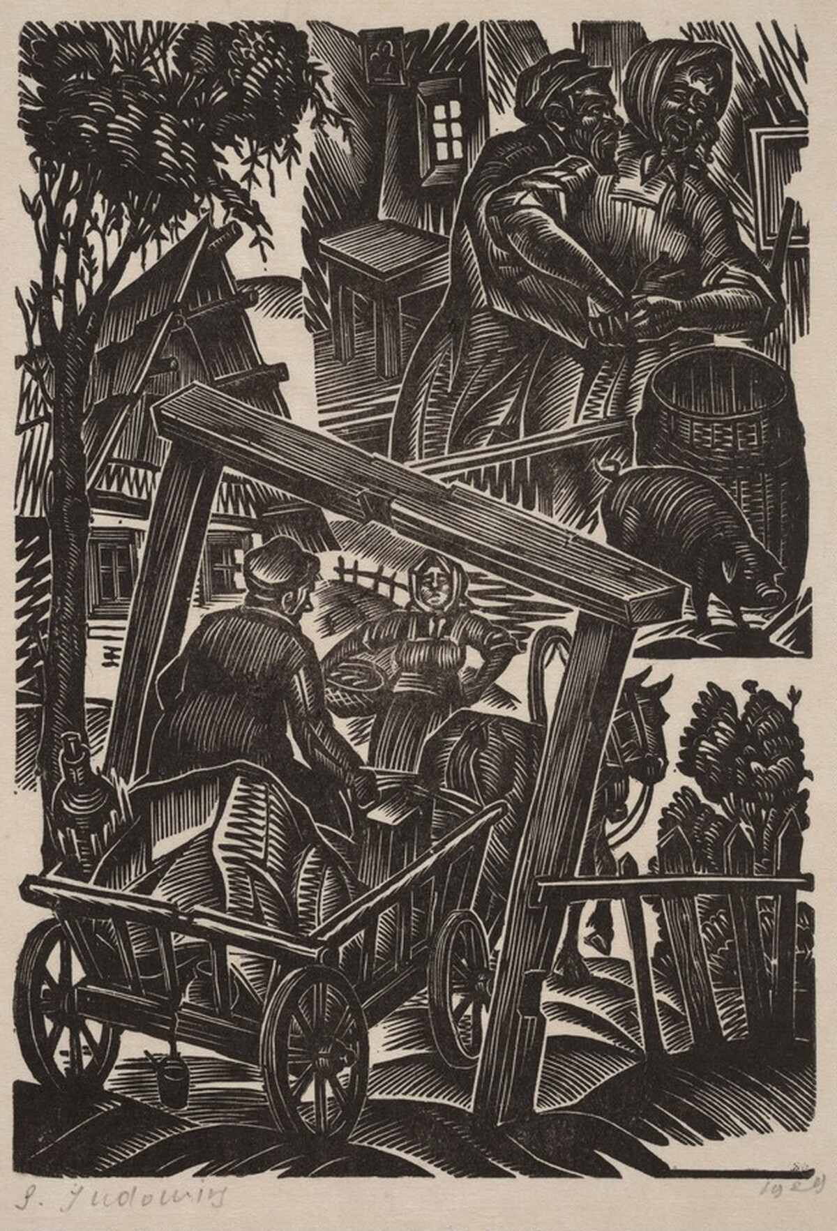 2 Vignettes by Solomon Borisovich Judovin