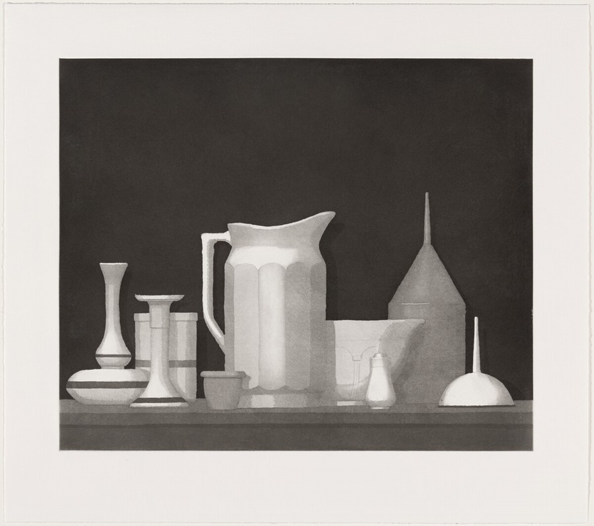Viale [working proof 10] by William Bailey