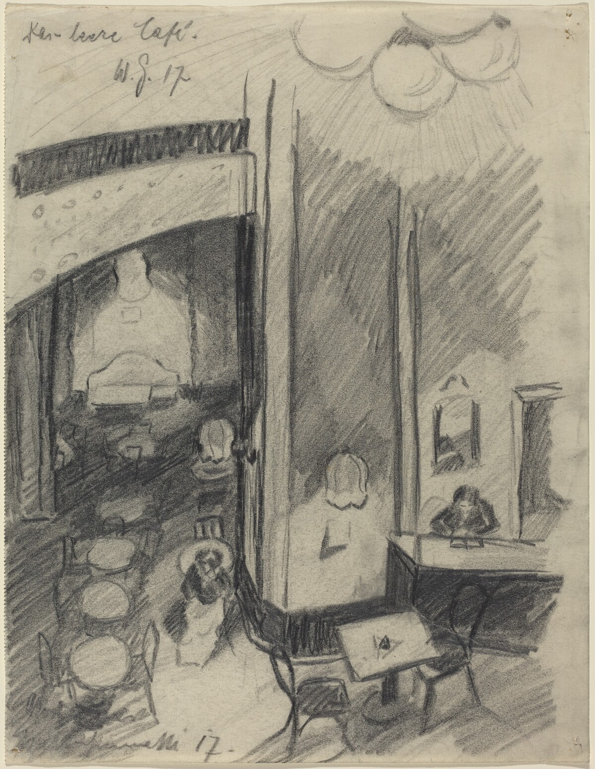 Das leere Café (The Empty Café) by Walter Gramatté