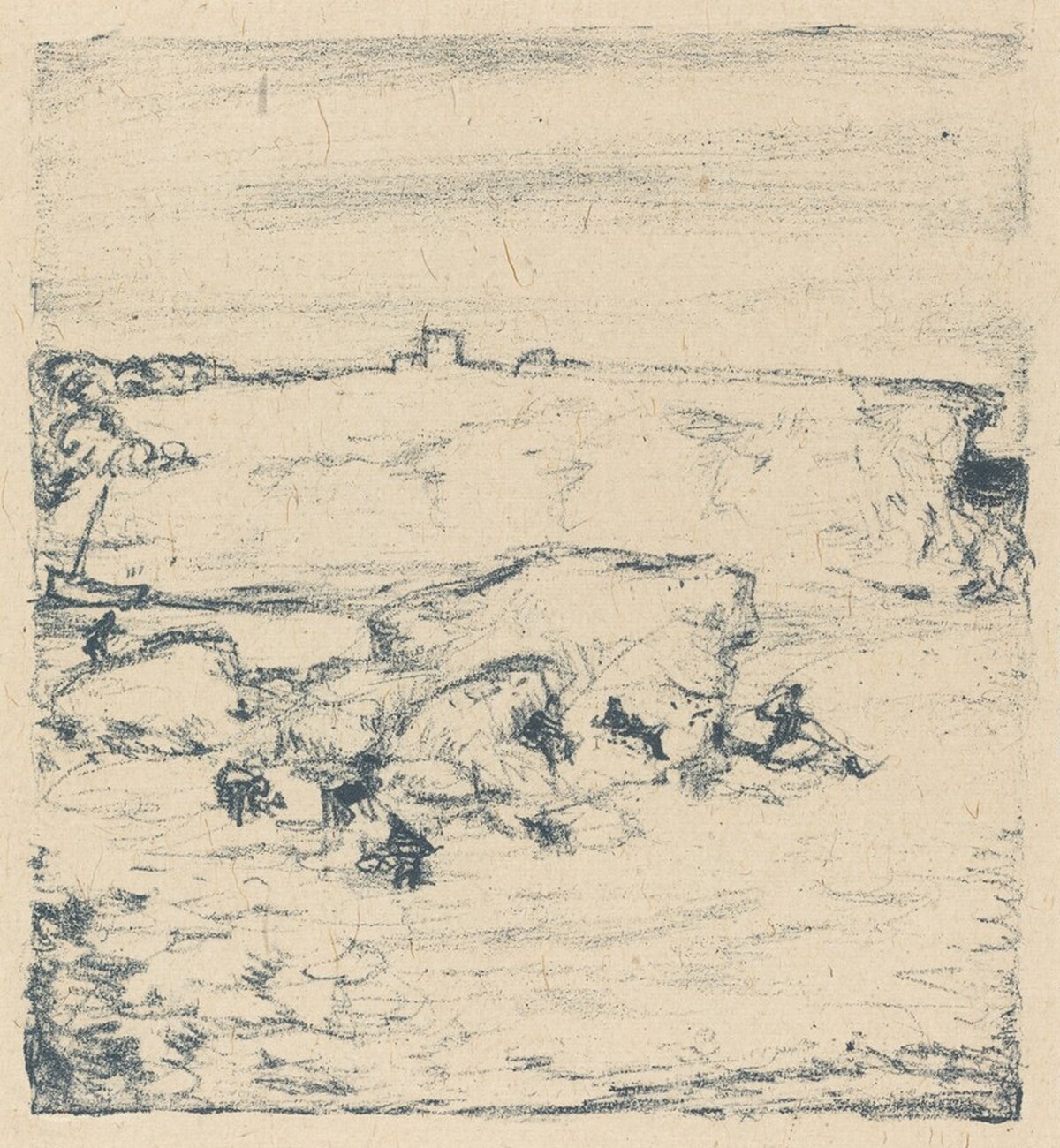 Landscape with Rock by Pierre Bonnard