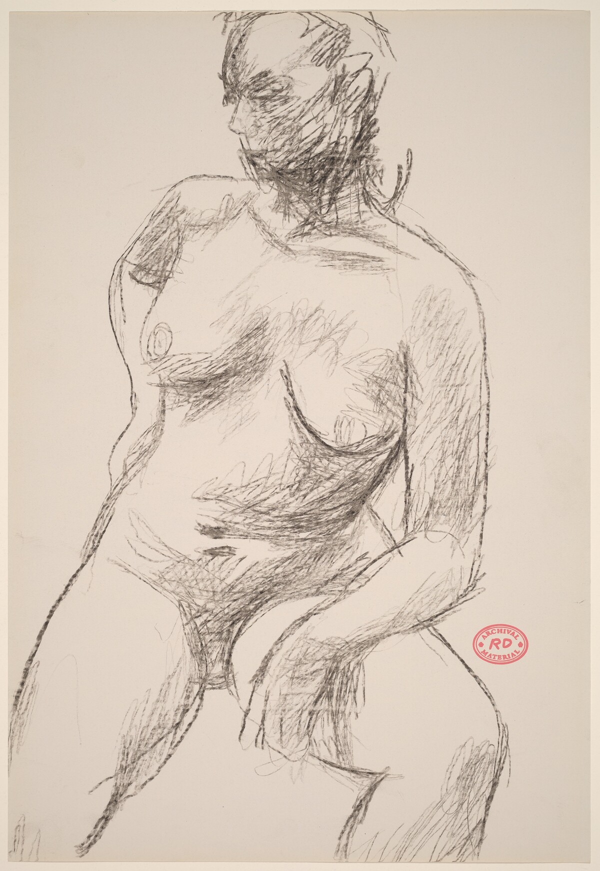 Untitled [nude turning and looking to her right] by Richard Diebenkorn