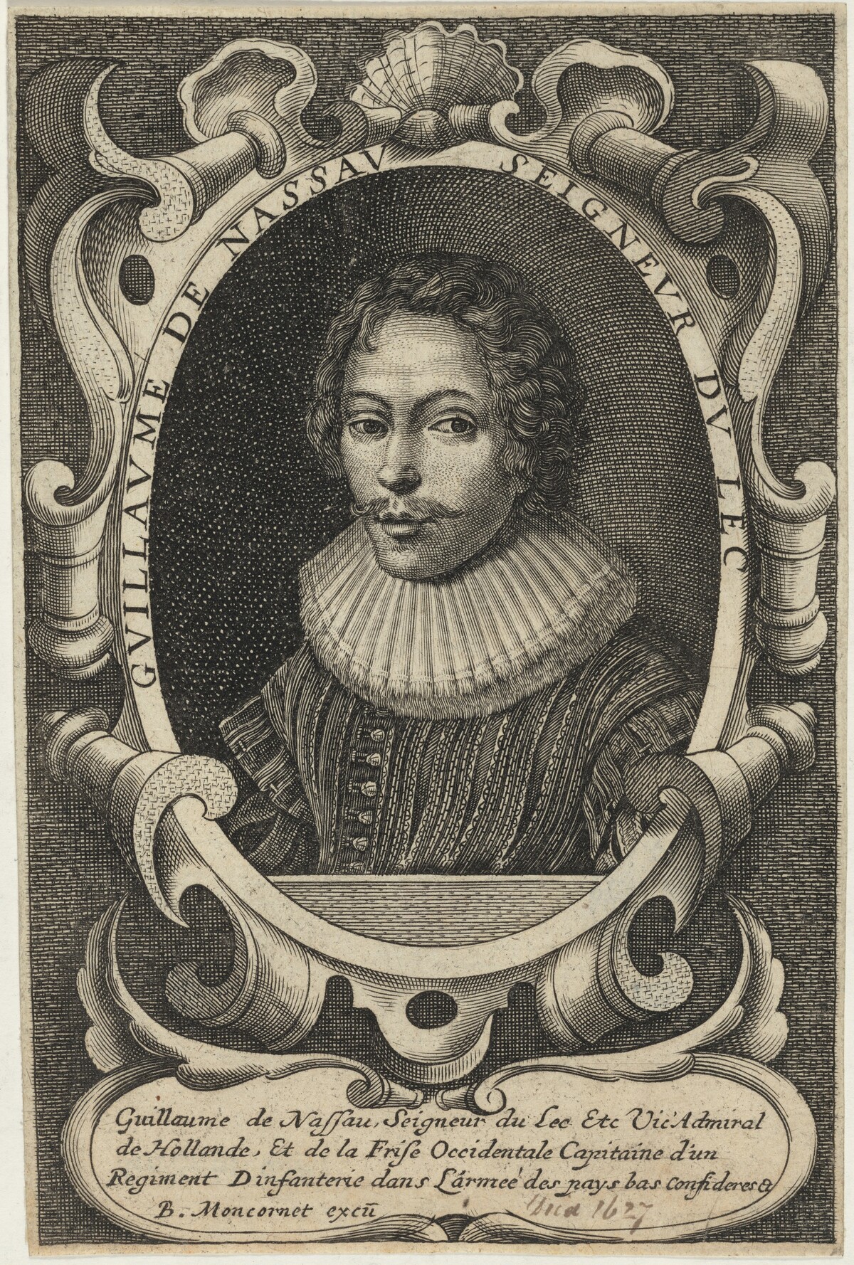 William of Nassau, Vice-Admiral of Holland by Balthasar Moncornet (publisher)