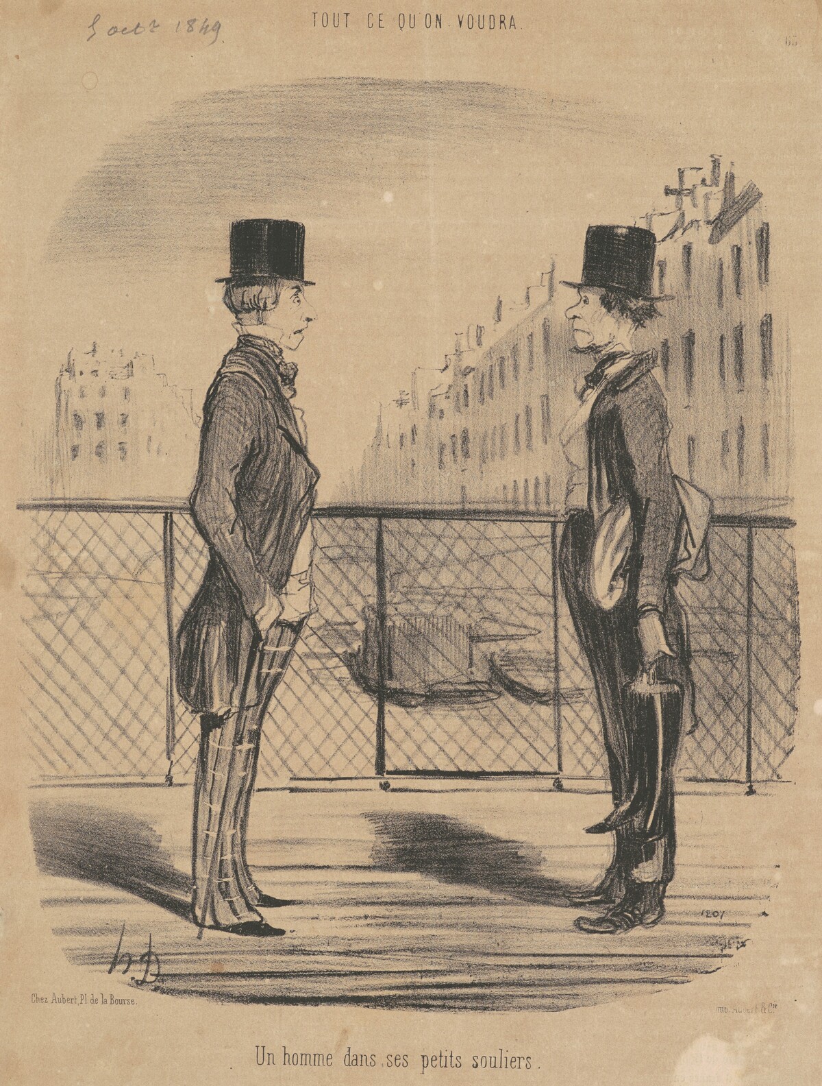 Un homme dans ses petits souliers by Honoré Daumier