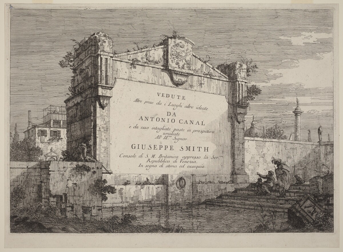 Title Plate by Canaletto