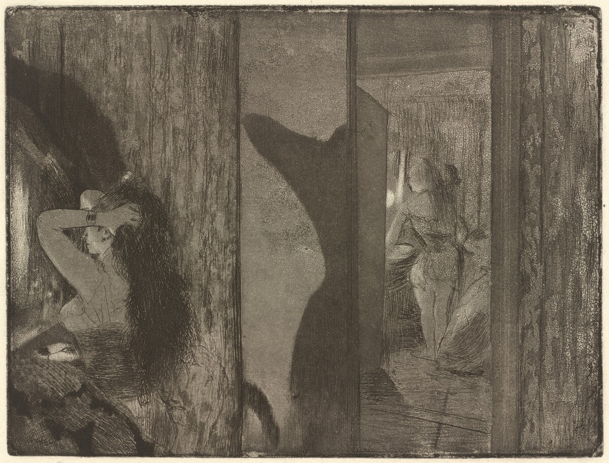 Actresses in Their Dressing Rooms by Edgar Degas