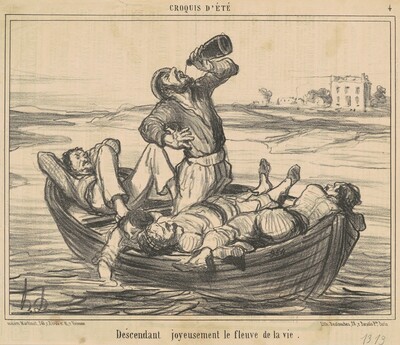 Descendant joyeusement le fleuve de la vie