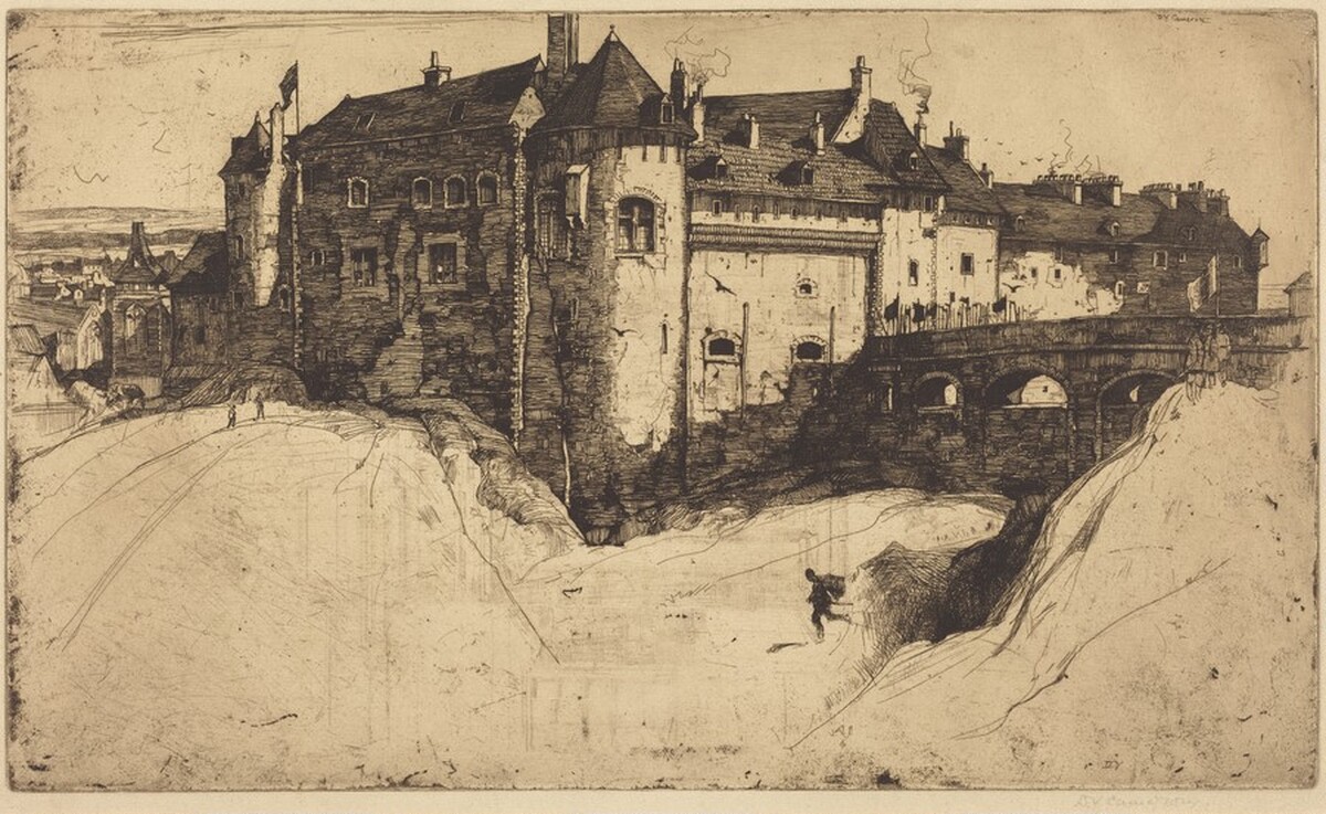 Dieppe Castle by David Young Cameron