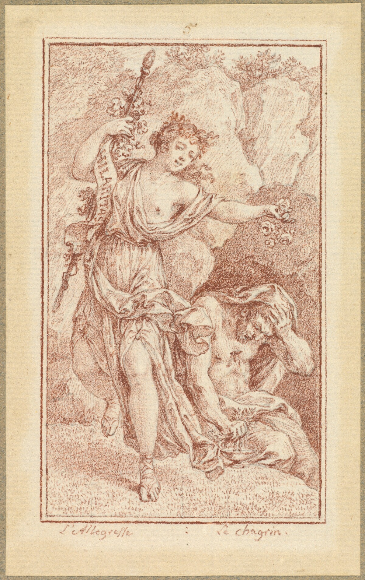 Gaiety and Grief by Charles-Nicolas Cochin II