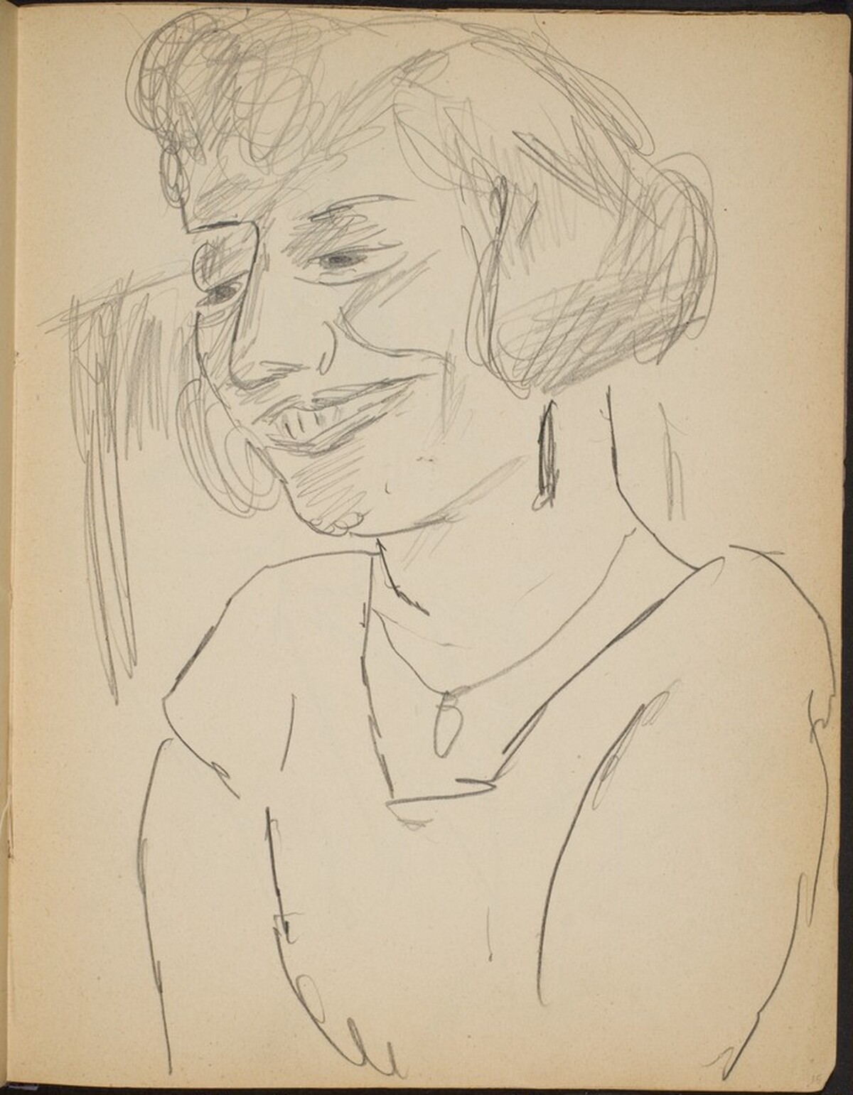 Lachende Frau (Lady Laughing) [p. 15] by Max Beckmann