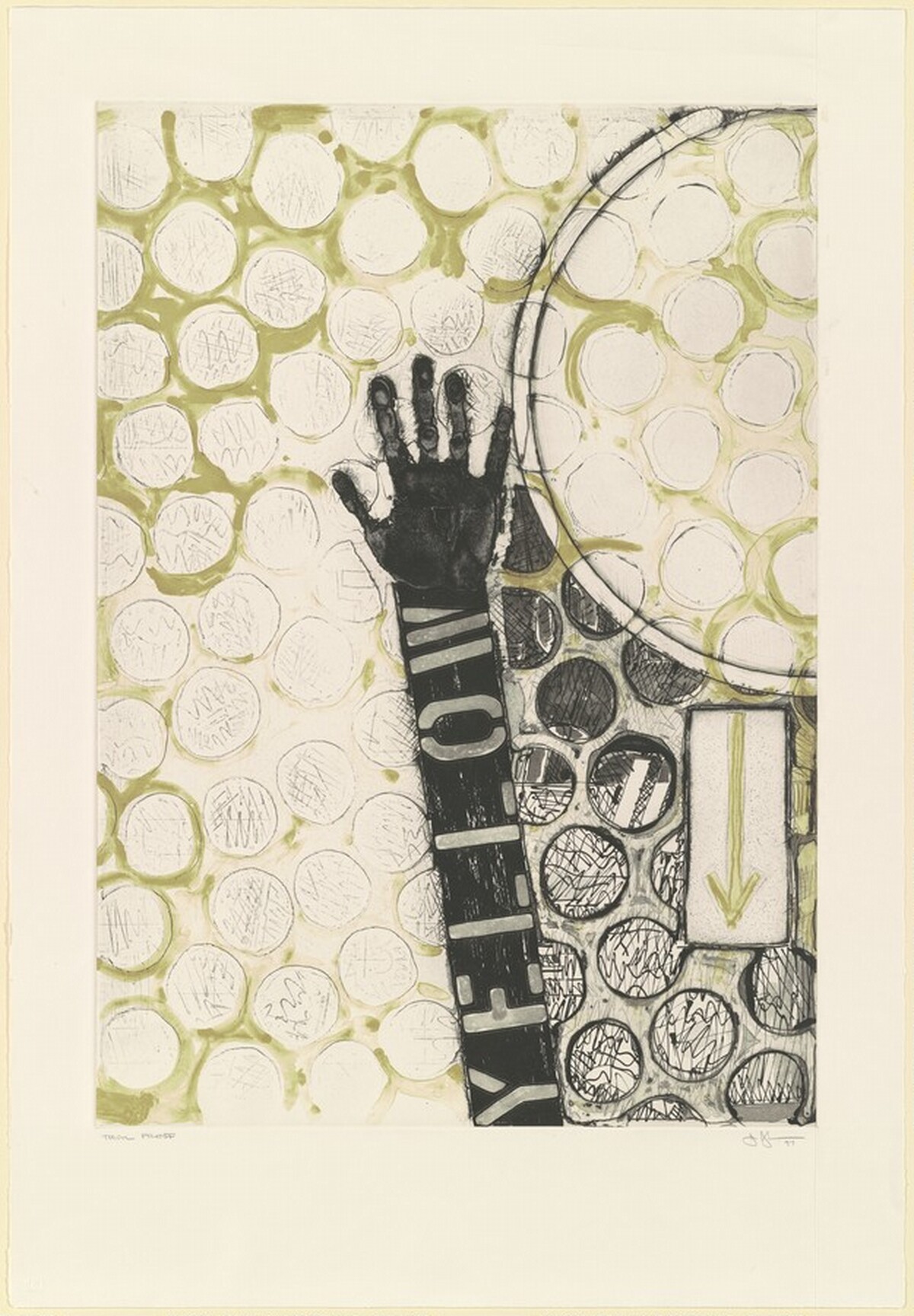 Untitled [trial proof] by Jasper Johns