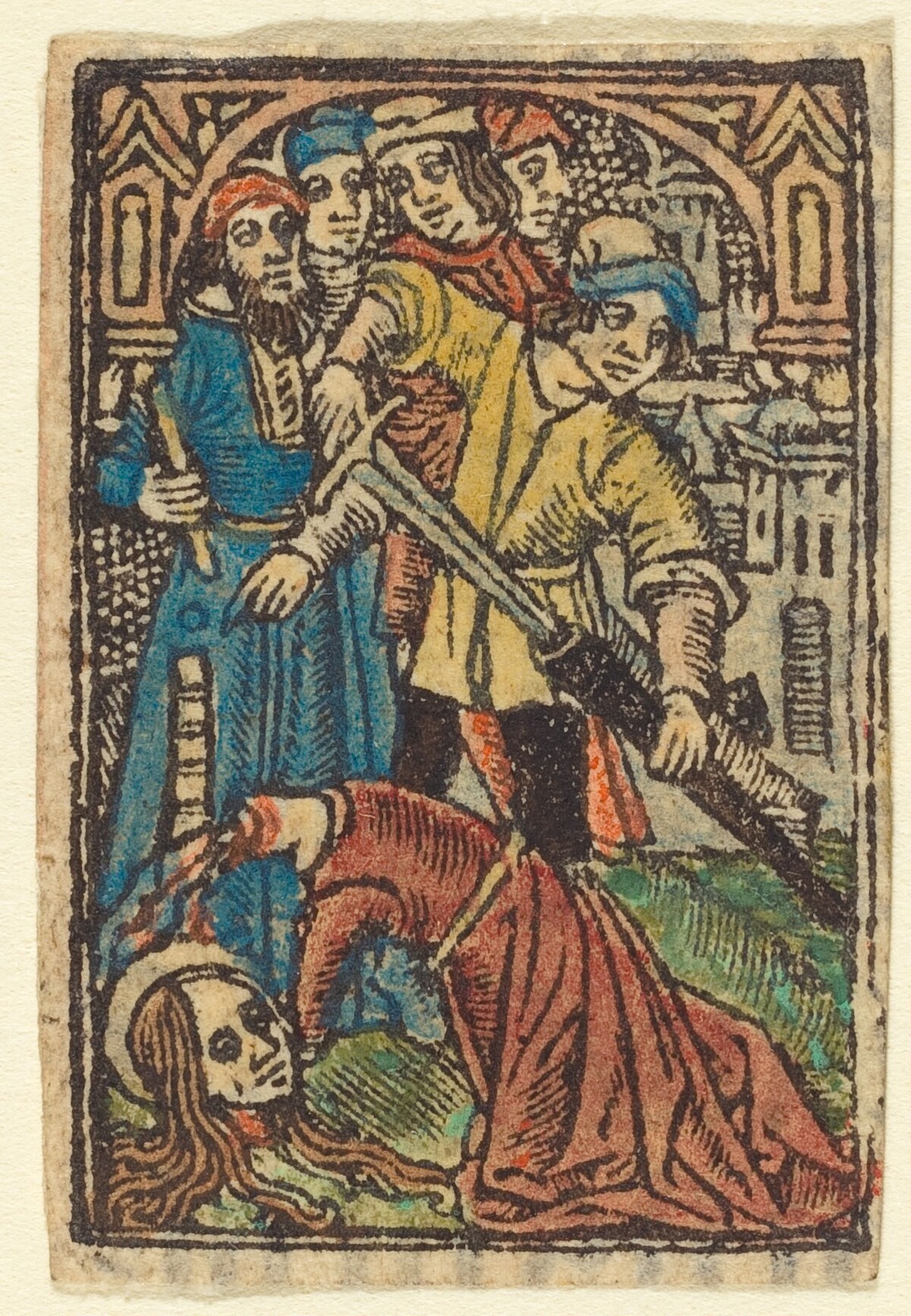 Beheading of Saint Catherine (?) by French 15th Century