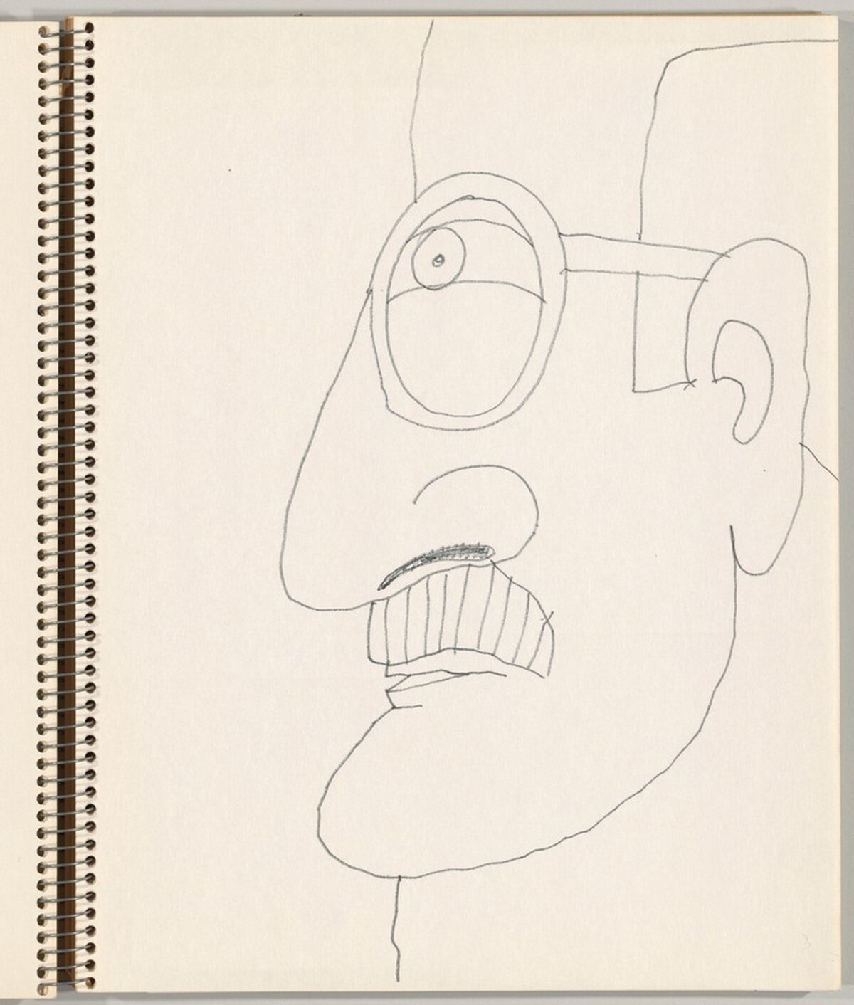 Self-Portrait in Profile by Saul Steinberg