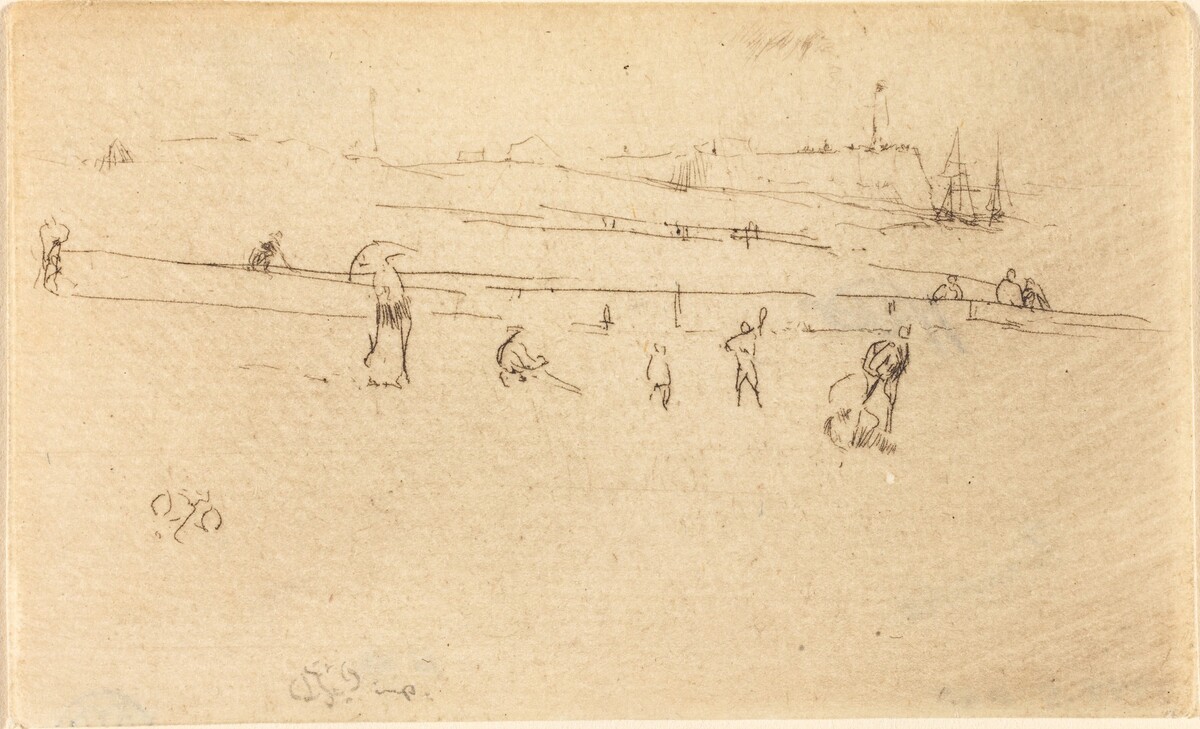 A Sketch at Dieppe by James McNeill Whistler