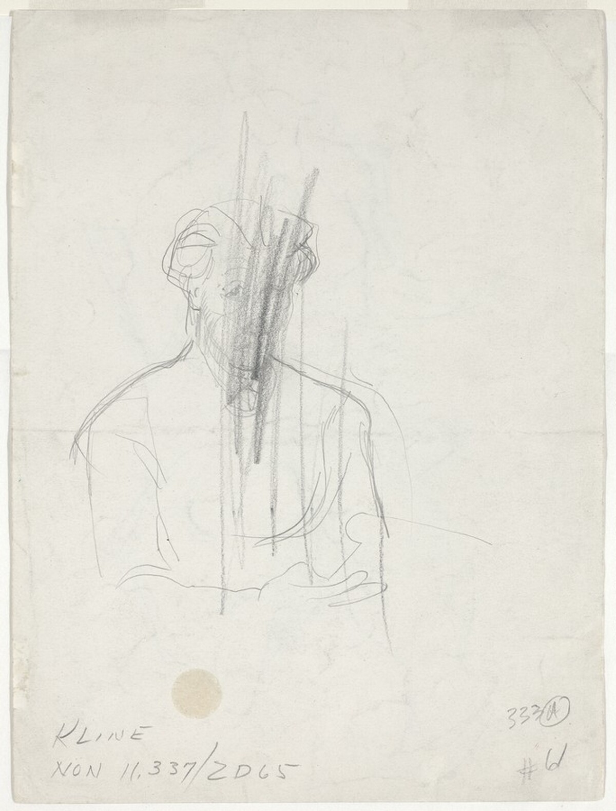 Study of a Woman [verso] by Franz Kline