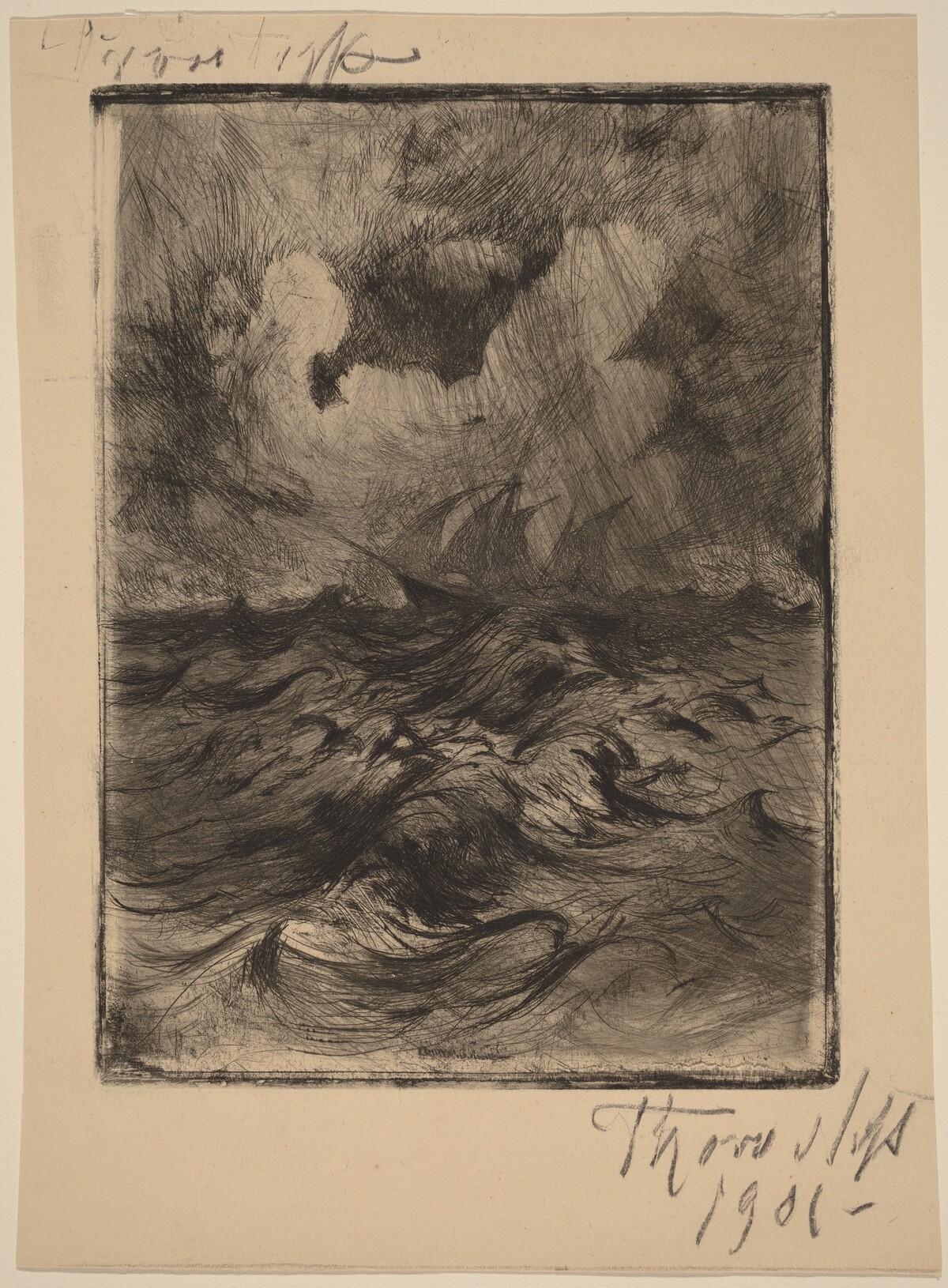 Storm at Sea by Thorvald Simeon Niss