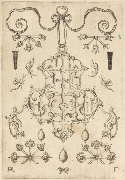 Large Pendant with Three Drops Below