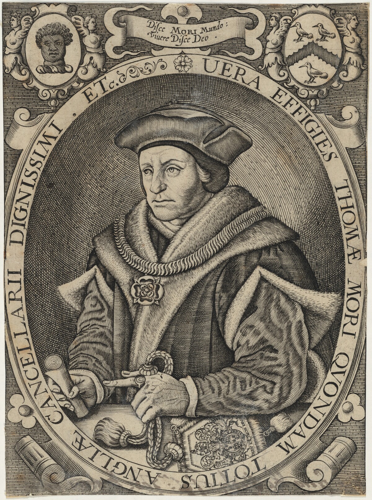 Sir Thomas More, Lord Chancellor by Renold Elstrack