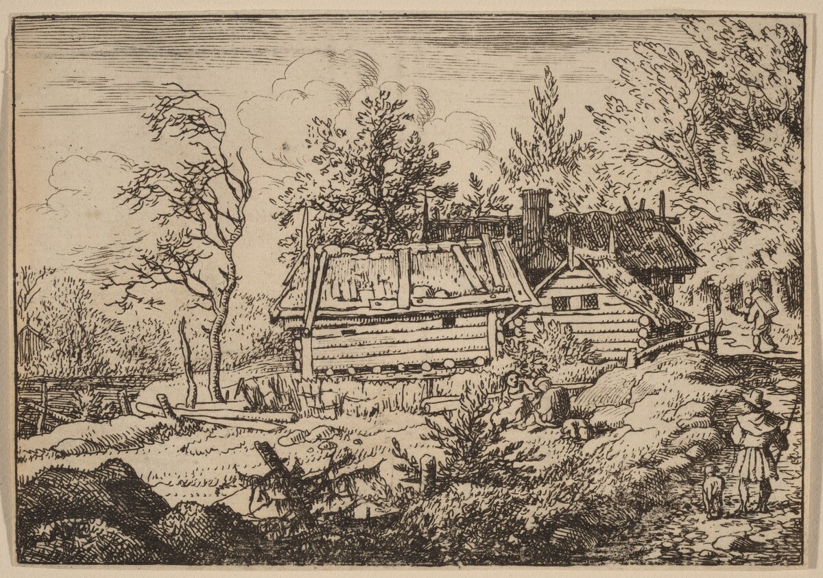 Pilgrim with a Dog by Allart van Everdingen